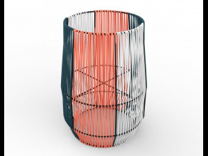 ariba woven plant stand big 3D Model