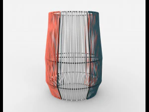 ariba woven plant stand big 3D Model