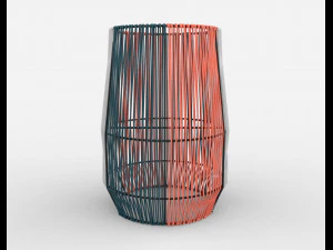 ariba woven plant stand big 3D Model