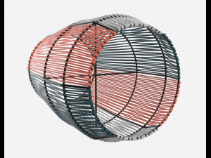 ariba woven plant stand big 3D मॉडल