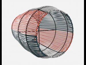 ariba woven plant stand big 3D Model