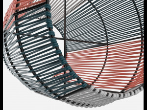 ariba woven plant stand big 3D मॉडल