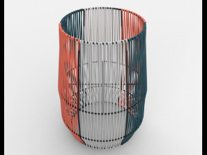 ariba woven plant stand big 3D मॉडल