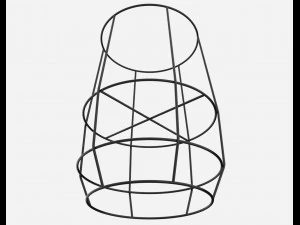 ariba woven plant stand big 3D Model