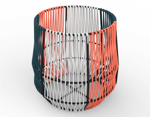 ariba woven plant stand small 3D Model .c4d .max .obj .3ds .fbx .stl .blend 
