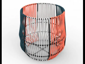 petit support pour plantes tiss&eacute; Ariba Modèle 3D