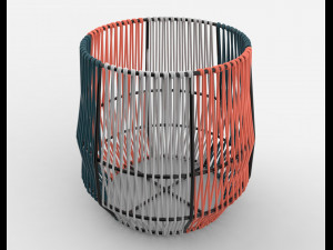 ariba woven plant stand small 3D Model