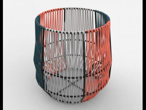 ariba woven plant stand small 3D Model