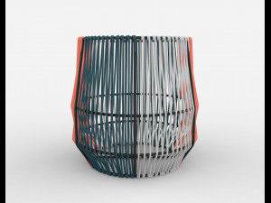 ariba woven plant stand small 3D Model