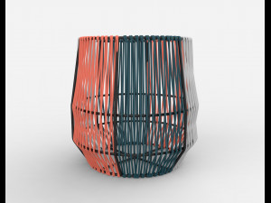 ariba woven plant stand small 3D Model
