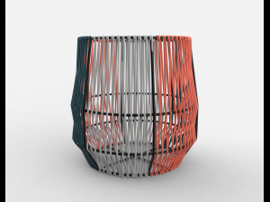 ariba woven plant stand small 3D Model