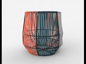 ariba woven plant stand small 3D Model