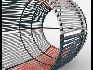 ariba woven plant stand small 3D Model