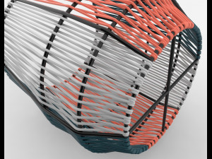 ariba woven plant stand small 3D Model