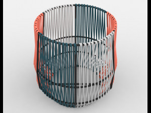 ariba woven plant stand small 3D Model