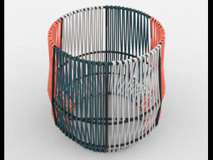 ariba woven plant stand small 3D Model
