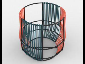 ariba woven plant stand small 3D Model