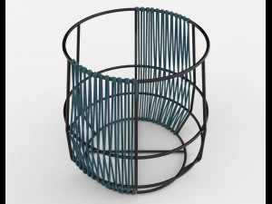 ariba woven plant stand small 3D Model
