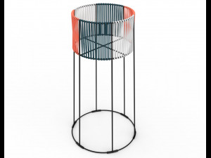ariba woven tiered planter big 3D 模型