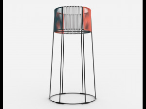 ariba woven tiered planter big Modello 3D
