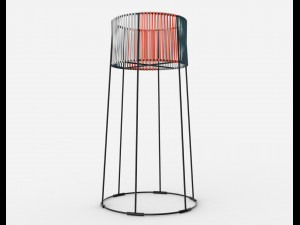 ariba woven tiered planter big Modello 3D