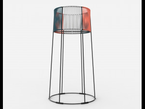 ariba woven tiered planter big Modello 3D