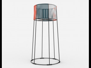 ariba woven tiered planter big Modello 3D