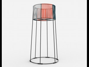 ariba woven tiered planter big Modello 3D