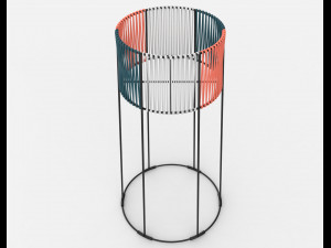 ariba woven tiered planter big Modello 3D