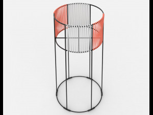 ariba woven tiered planter big Modello 3D