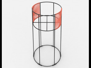 ariba woven tiered planter big Modello 3D