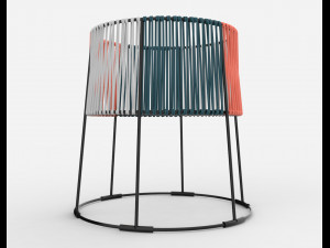 ariba woven tiered planter small 3D Модель