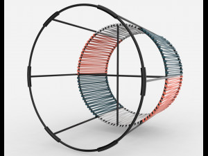 ariba woven tiered planter small 3D Модель