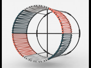 ariba woven tiered planter small 3D Модель