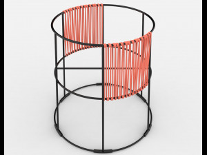 ariba woven tiered planter small 3D Модель