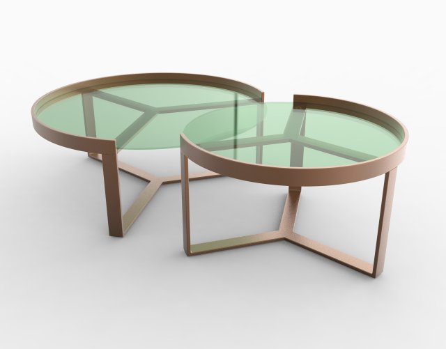 aula nesting coffee table 3D Model .c4d .max .obj .3ds .fbx .stl .blend 