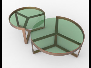 aula nesting coffee table 3D Model