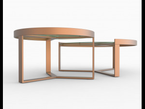 aula nesting coffee table 3D Model