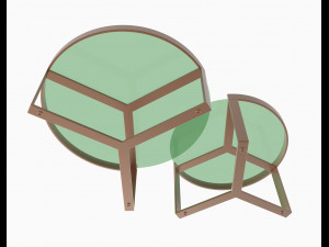 aula nesting coffee table 3D Model