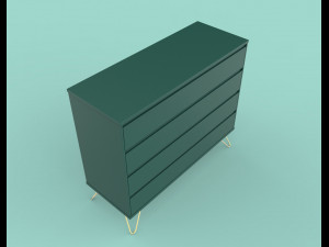 elona chest of drawers Model 3D