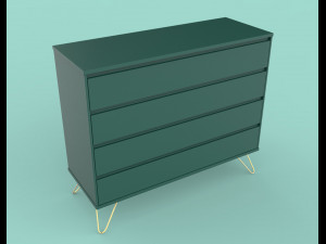 elona chest of drawers Model 3D