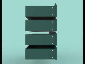 elona chest of drawers Model 3D