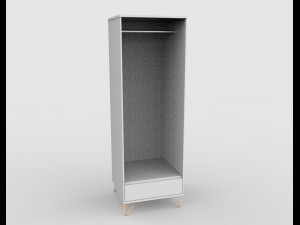 elona single wardrobe 3D 모델