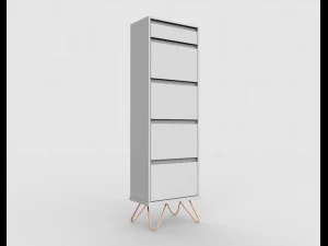 elona vanity chest of drawers 3D Model