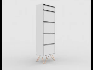 elona vanity chest of drawers 3D Model