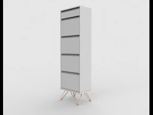 elona vanity chest of drawers 3D Model