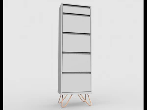 elona vanity chest of drawers 3D Model