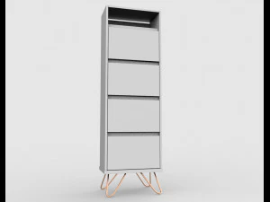 elona vanity chest of drawers 3D Model