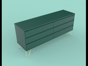 elona wide chest of drawers 3Dモデル