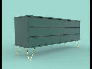 elona wide chest of drawers 3Dモデル